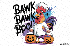 Bawk Bawk Boo Svg | Halloween Svg | Svg Cut Files Product Image 1