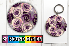 Joyful Sublimation Circle Designs, Flower Pattern Product Image 1