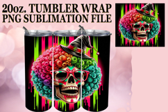 Blissful moments 20oz tumbler wrap, Skull Product Image 1