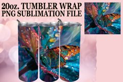 Teardrop Earrings with Glitter Butterfly Art 20oz Product Image 1