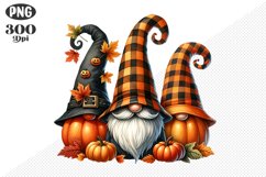 Halloween Gnomes Sublimation - Clipart PNG Design Product Image 1
