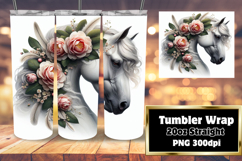 20oz Sublimation Gift Template , Horse Product Image 1