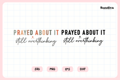 Funny Christian Saying SVG | Still Overthinking Product Image 3
