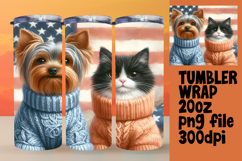 Custom 20oz Tumbler Design , Dog and cat Product Image 1