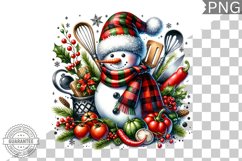Christmas Snowman Sublimation - Clipart PNG Design Product Image 1