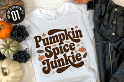 Pumpkin Spice Junkie - Autumn t-shirt Design Product Image 1