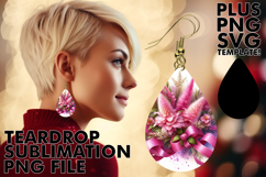VIBRANT Teardrop EARRINGS Gift Ideas, Flowers Product Image 1