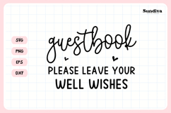 Wedding Sign Saying SVG | Guestbook Well Wishes Product Image 3