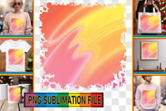 Whimsical TOTE BAG Designs PNG, Funky Pattern Product Image 1