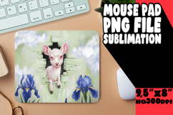 WHIMSICAL MOUSE PAD PNG DESIGN, Animals In Wall Product Image 1
