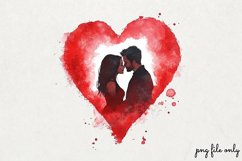 Red Valentines Day Clipart PNG Product Image 1