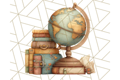 Whimsical Library Clipart with Cozy Readers and Books Product Image 5