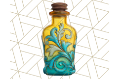 Stained Glass Sea Creatures PNG Clipart, Ocean Fantasy Product Image 5
