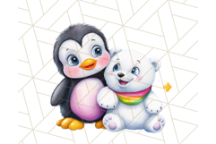 Cute Animal Friends Clipart PNG, Bright Spring Animal Duos Product Image 5