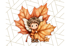 Fall Fairy Clipart PNG, Autumn Fairy People With Wings Product Image 5