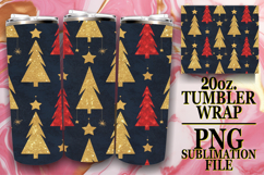 Lively Evenings 20oz tumbler wrap, Christmas Product Image 1