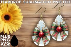 Unique Teardrop Earrings Gift Ideas, Christmas Bow Product Image 1