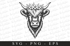 Highland cow SVG | SVG Cut files | Cricut Product Image 1