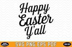 Happy Easter y&#039;all SVG Design | SVG Cut files Product Image 1