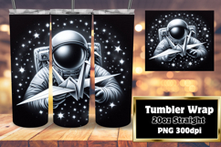 VIBRANT 20oz Gift Tumbler Design , Astronaut Product Image 1