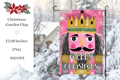 Merry Christmas Garden Flag Print, Christmas Nutcracker PNG Product Image 1