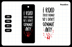 True Crime Bookmark Saying SVG | So I Don't Commit Any Product Image 3