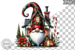 Christmas Gnome Sublimation - Clipart PNG Design Product Image 1