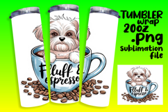 DYNAMIC 20oz Tumbler Template for Gifts , Coffee Dog Product Image 1