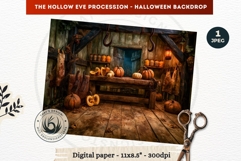Gothic Halloween background - Hollow Eve Procession Backdrop Product Image 1