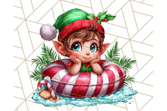 Summer Christmas Clipart PNG, Tropical Holiday Art Clip Art Product Image 5