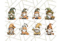 Thanksgiving Gnome Clipart PNG Cute Fall Gnomes, Gnome Png Product Image 5