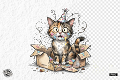 Whimsical Birthday Farm Animals PNG Clipart Product Image 1