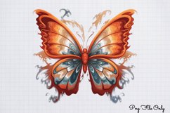 Smoke Butterflies Clipart PNG Product Image 1