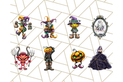 Halloween Monster Clipart PNG, Cute Spooky Characters Product Image 5