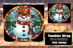 20oz Winter Stained Glass Tumbler Product Image 1