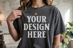 Comfort Colors 1717 Pepper T-Shirt Mockup Product Image 1
