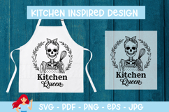 Kitchen queen SVG, Skeleton SVG Product Image 1