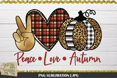 Peace Love Fall | Peace Love Autumn | Sublimation | Pumpkin Product Image 3