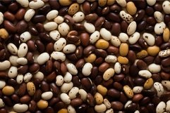 Multicolored Spotted beans colorful. Generate Ai Product Image 1
