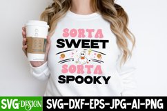 Sorta Sweet Sorta Spooky SVG Cut File,Halloween SVG Design Product Image 2