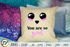Valentines day svg. Baby svg.Cute smile. Funny svg Product Image 2
