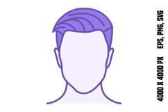 Colored Head Icon Product Image 1
