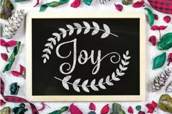 Christmas SVG Cut File - Joy SVG File - Christmas Ornament Product Image 2