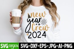 Happy New Year 2024 SVG | Hello 2024 SVG | New Years Design Product Image 1