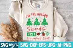 I'm the reason Santa has a Naughty list SVG Cut Files Product Image 3