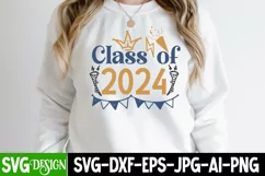 Class of 2024 SVG Cut File, Class of 2024 Sublimation Design Product Image 3