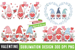 Valentine's Day Sublimation Design,Valentine png Product Image 1