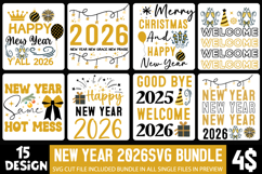 New Year SVG Bundle, New Year SVG Bundle 2024,New Year SVG Product Image 1