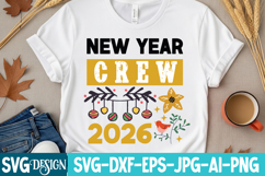 New Year Crew 2026 SVG Design,New year svg Design Product Image 2