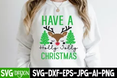 Have a Holly Jolly Christmas SVG Cut File,Christmas SVG Product Image 3